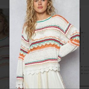 POL Multicolor Striped Sweater